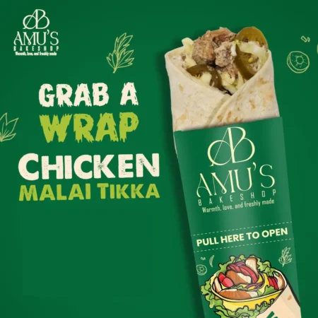 Malai Tikka Wrap