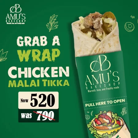 Chicken Malai Tikka Wrap